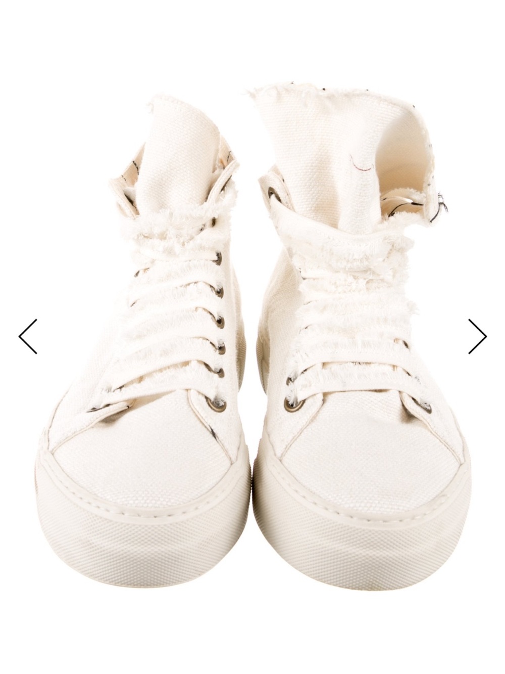 Uma Wang Linen Hi Sneakers - Picture 4 of 6